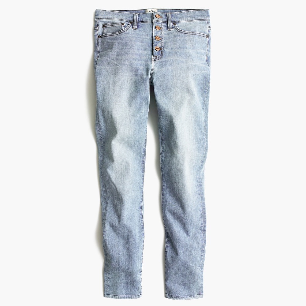 J.CREW Button Fly Toothpick Light Blue Jeans - Picture 5 of 8